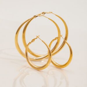 Titanium Steel Large Hoop Earrings