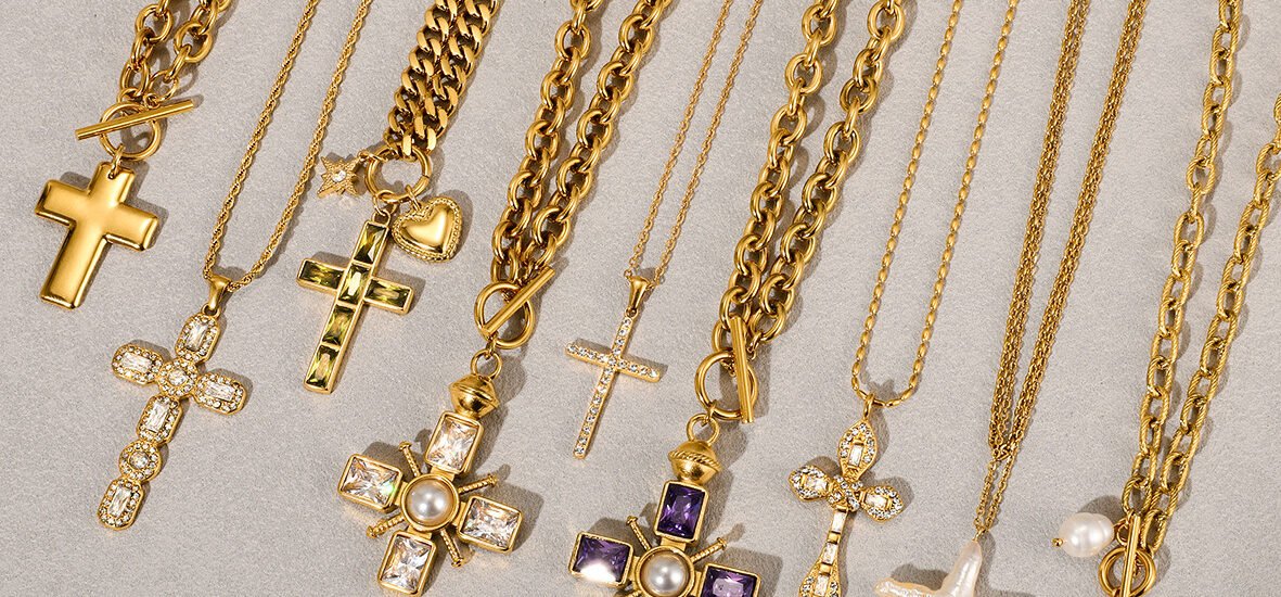 Jewelry Titanium Steel Cross Necklace3