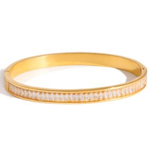 Rhinestone Titanium Steel Bracelet