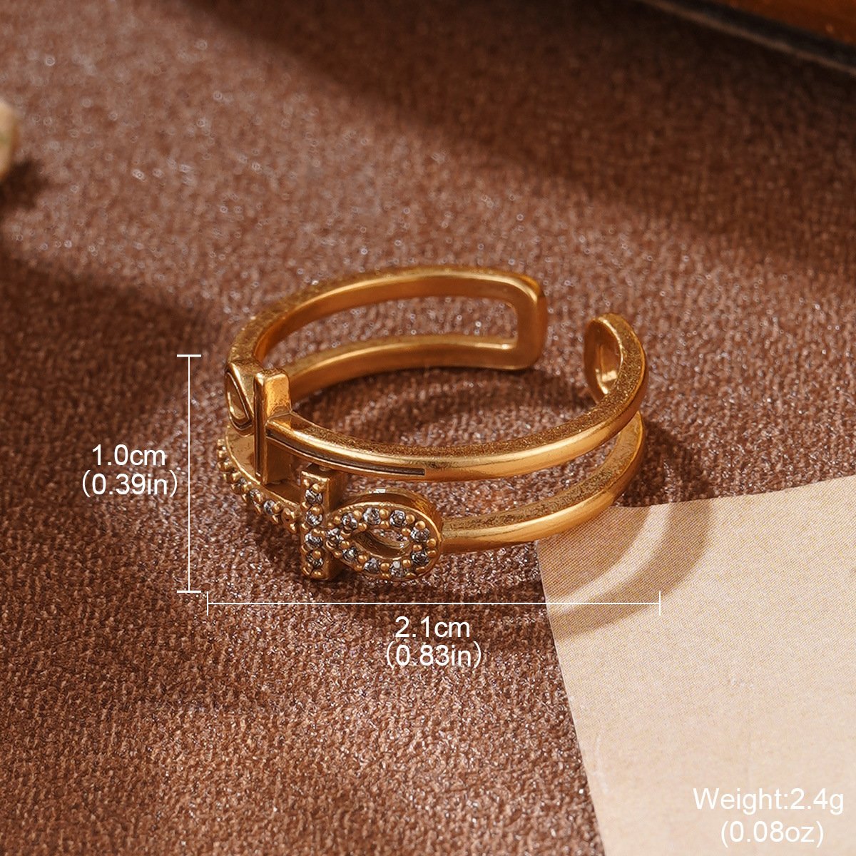 Retro Vintage Sterling Silver Post Earrings in Russian Gold Palace Style – Refined Luxury Aesthetic - Image 3